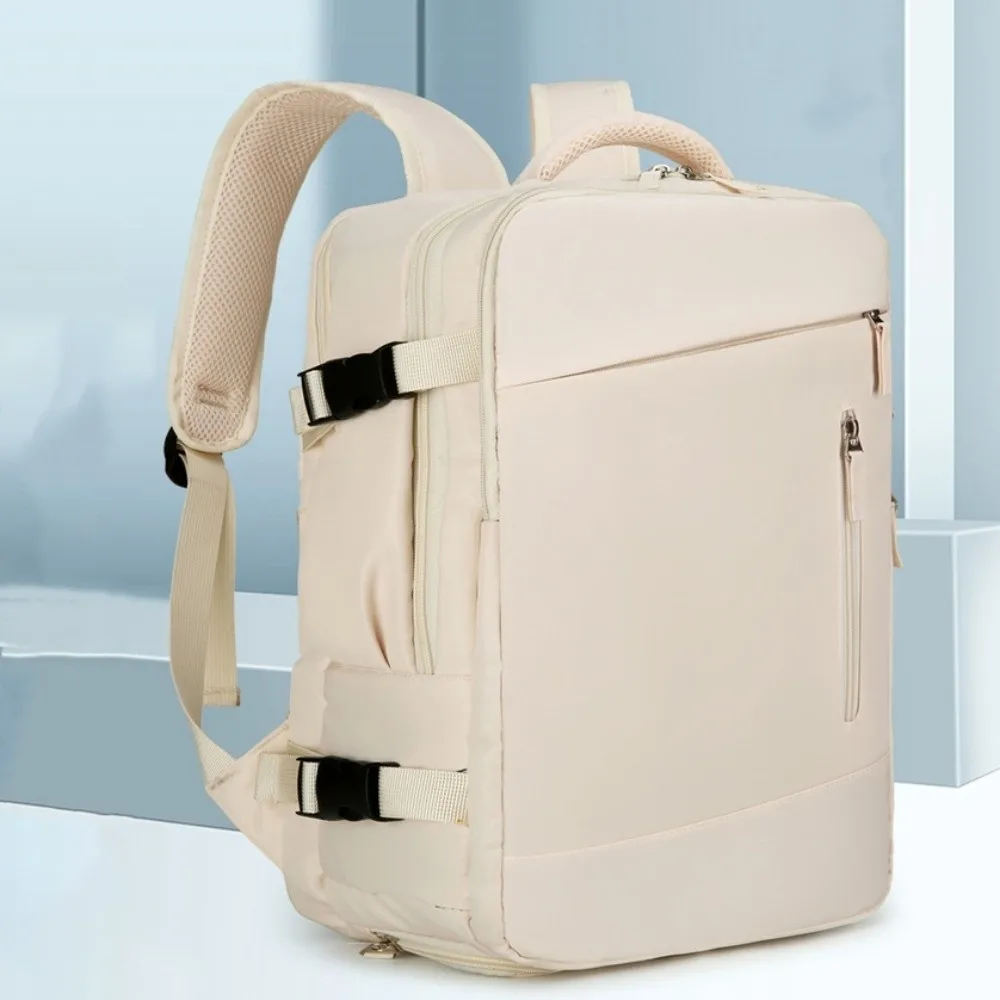 حقيبة ظهر محمولة ذات سعة كبيرة للسفر، حقيبة أمتعة كتف مريحة مقاومة للماء، حقيبة سفر بسيطة متعددة الطبقات في الهواء الطلق #5