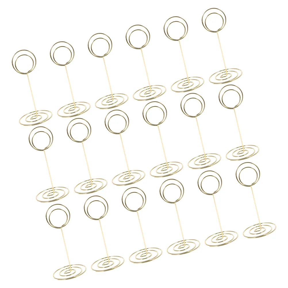 

30pcs Memo Clip Holder Greeting Card Stand Desktop Business Cards Storage Rack Note Folder Paper Display Organizer