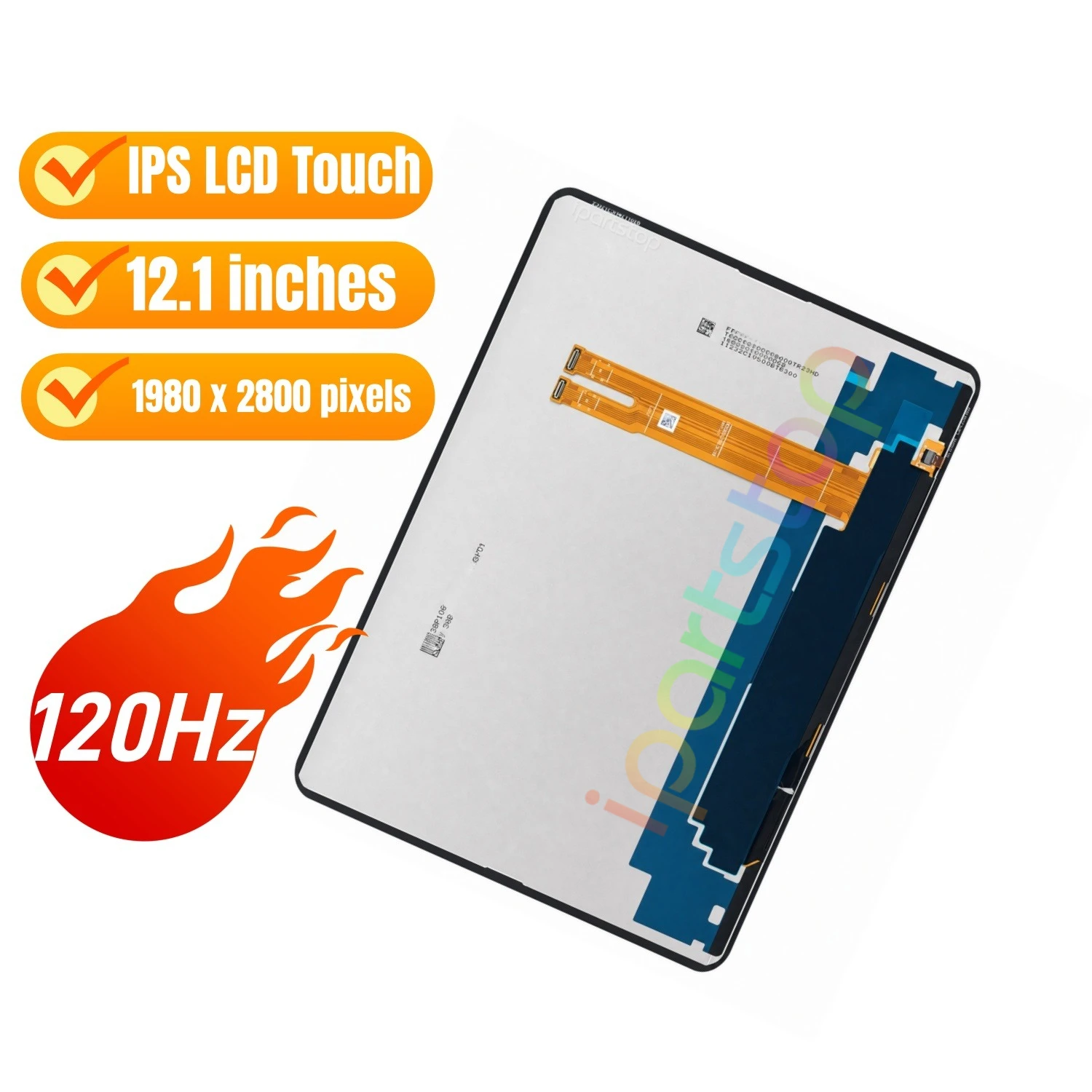 iParts Replacement New Display for Oppo Pad 5 5G Air5 OPD2501 OPD2502 12.1 inch 120Hz Matte LCD Touch Screen Assembly OEM
