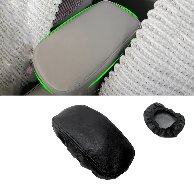 Soft Leather Center Armrest Cover For Toyota Corolla 2007 - 2011 2012 2013 Car Center Control Armrest Box Surface Cover Trim