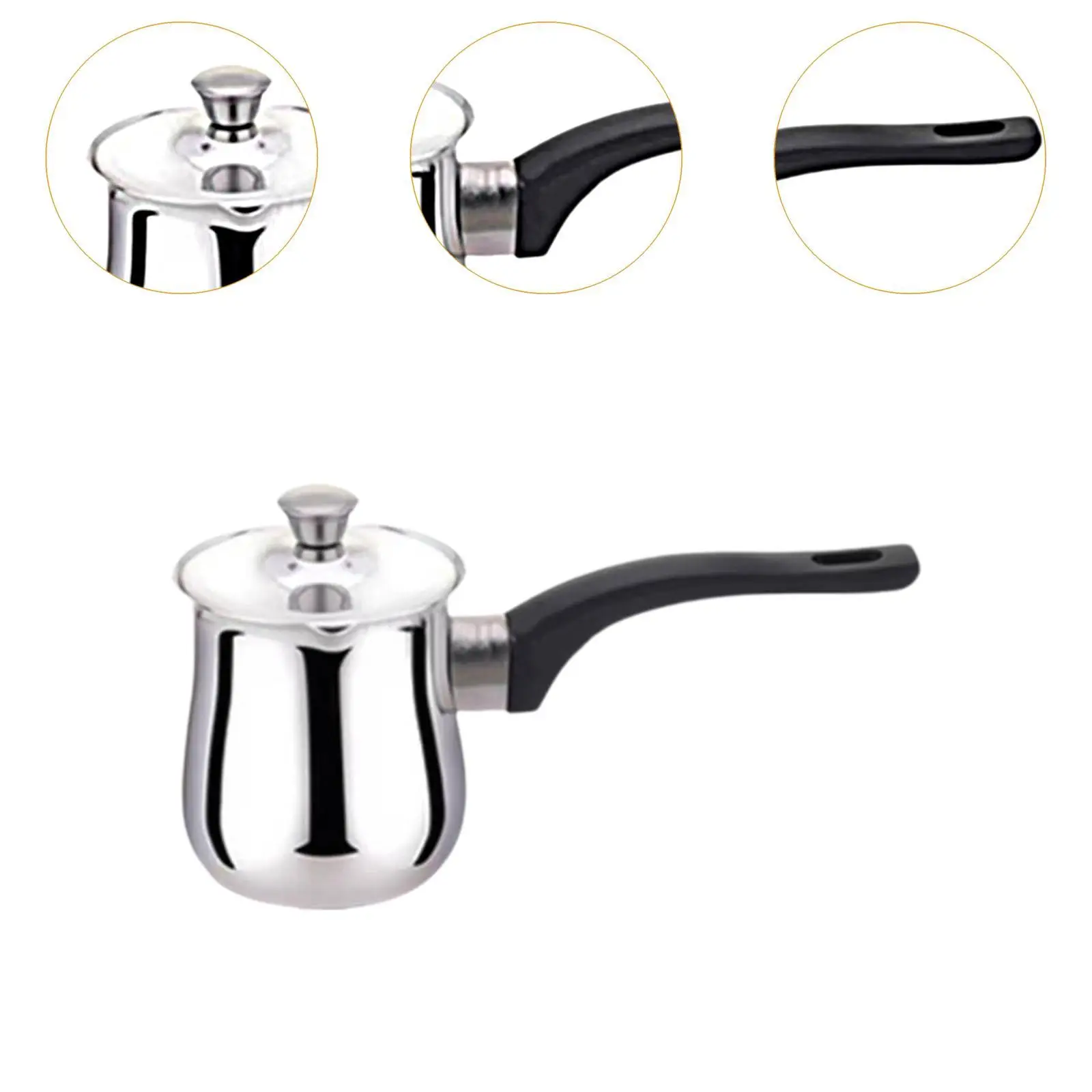 إبريق قهوة تركي بمقبض ، وعاء إذابة الزبدة ، مدفئ الحليب ، وعاء موكا ، صانع للتخييم ، المطبخ ، المكتب ، المطعم ، السفر