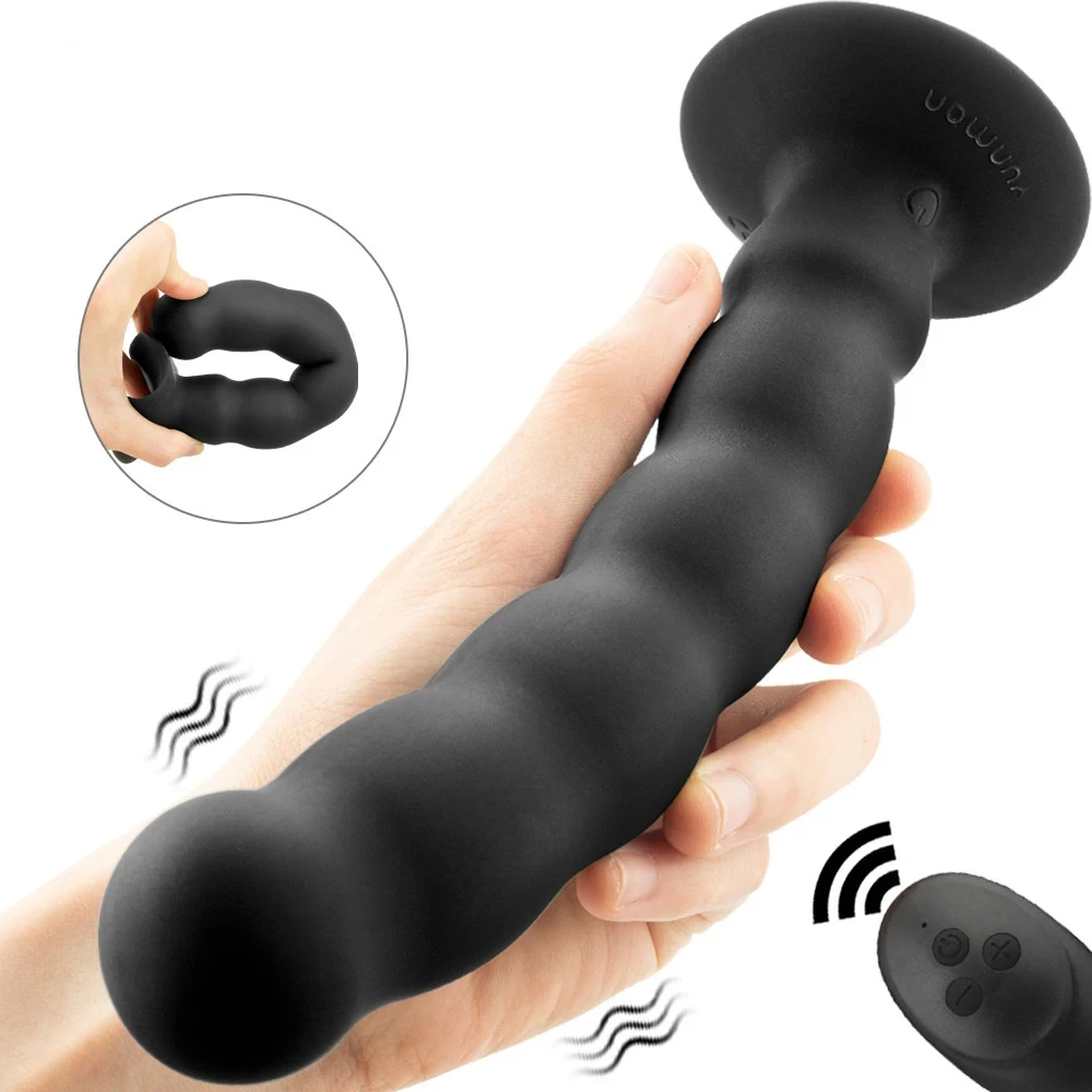 Prostate Massager Wireless Remote Vibrator Anal Beads Butt Plug G Spot Stimulator Penis Vibrating Dildo Sex Toys For Men Women