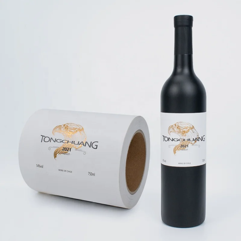 20 0 pieces.Custom.Custom Personalised Wine Label Sticker Roll Texture Private Label Wine White Wine