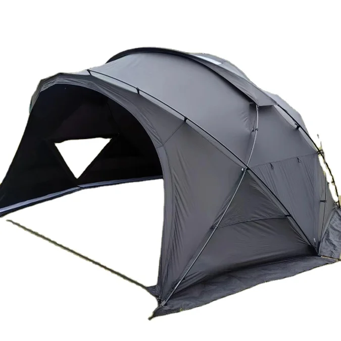 

Палатка-тоннель для кемпинга на открытом воздухе с 2 комнатами, индивидуальная семейная палатка с 2 спальнями и 1 гостиной