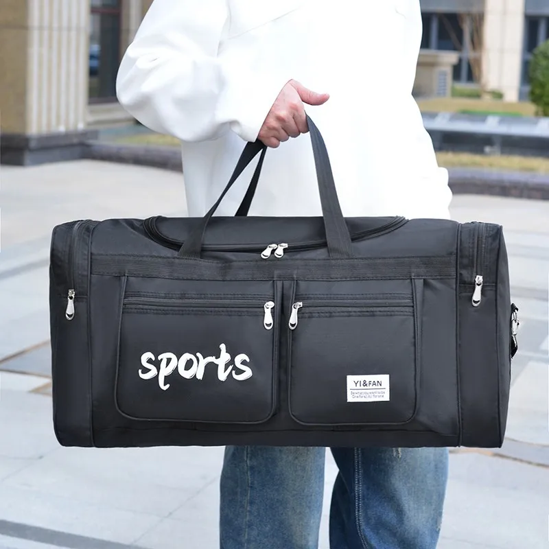 Large Fitness Handbag Carry On Gym Yoga Sports Shoulder Bags Multifunctional Swimming Travel Tote Business Outing Luggage Duffel