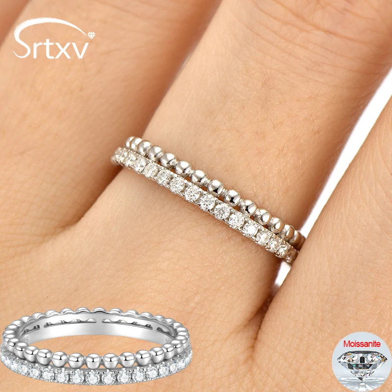 

Кольца с муассанитом Full D для женщин и девочек, сверкающее безупречное обручальное кольцо с бриллиантами в лаборатории, ювелирные изделия из стерлингового серебра S925, подарки на день рождения