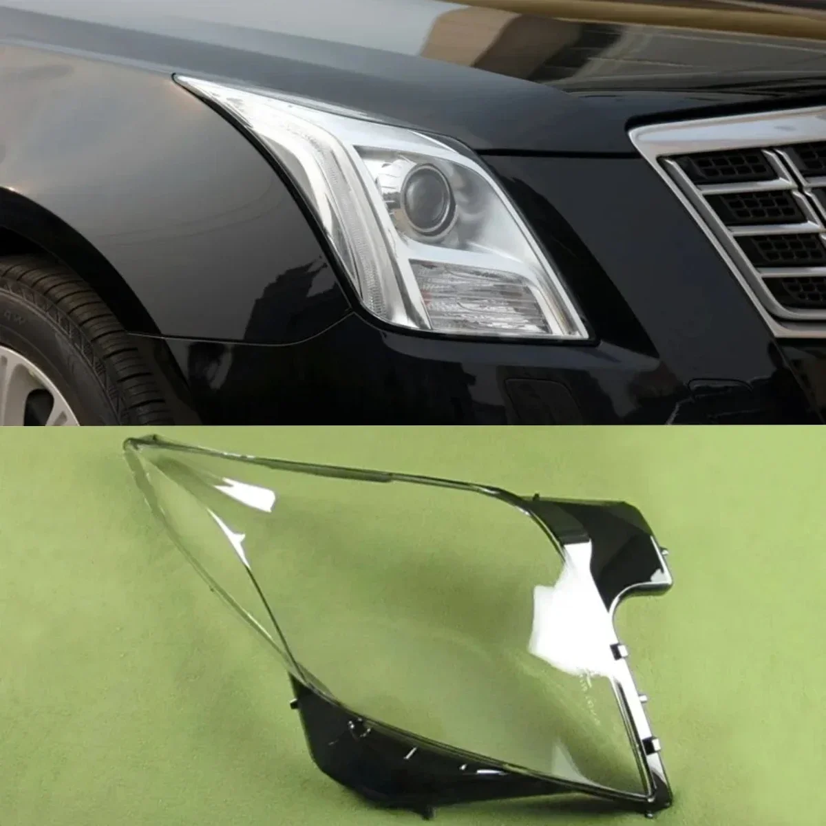 

For Cadillac XTS Headlamp Cover Transparent Lamp Shade Headlight Shell Lens Plexiglass Replace The Original Lampshade 2013-2017