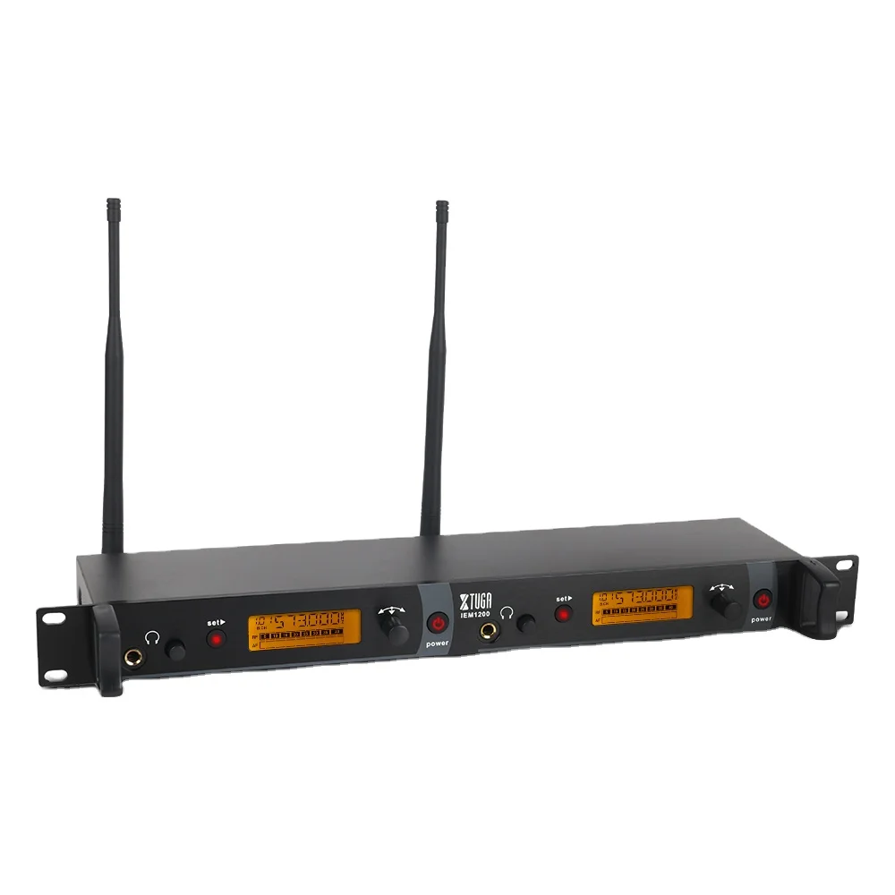 

Custom Logo Uhf In Ear Monitors System Dual Channel For Stage
