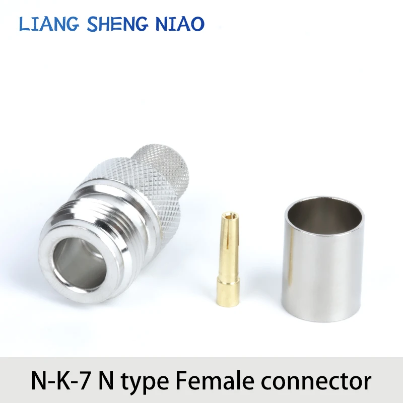 RF head L16 cable connector pure copper female N-type female connector 50-3-5-7 coaxial connector NK