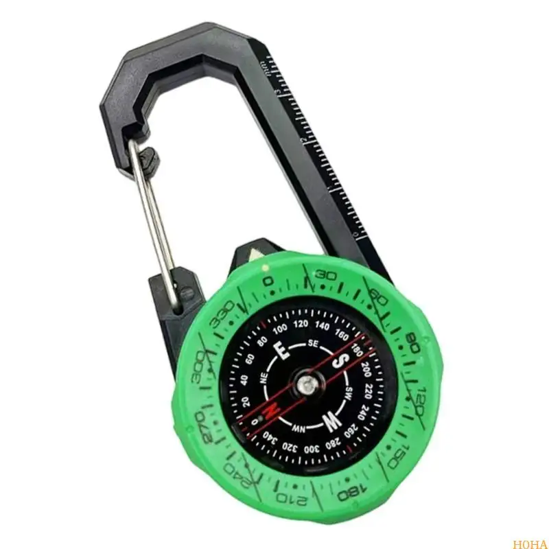 N0HA Buckle Type Componsses Portable Outdible Sports Directional Guide Carabiner Compassions