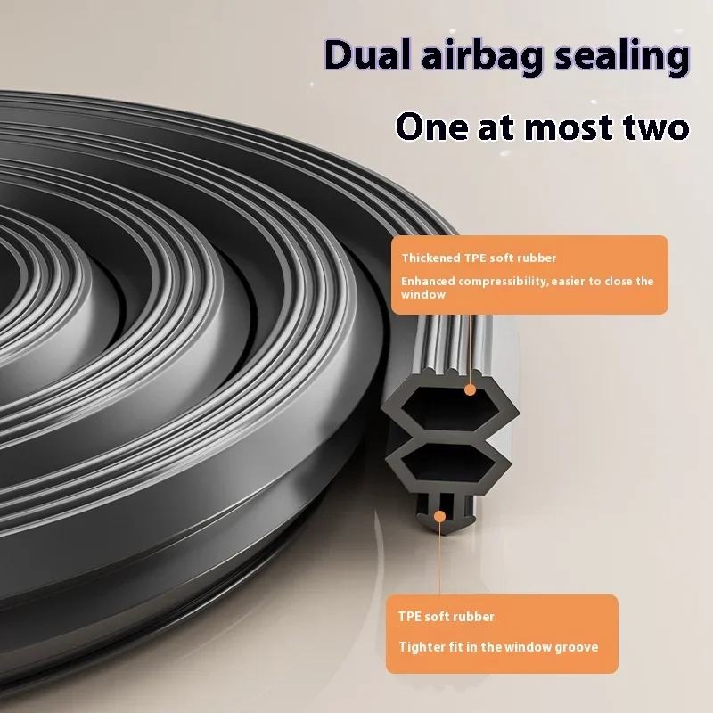 1 قطعة الباردة برهان نافذة شريط عازل فتحة للبطاقات مرنة TPE العزل الثنائي السير الوقائي يندبروف الغبار الباردة برهان قطاع