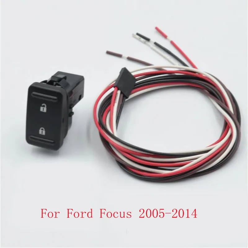 Car Accessories Central Locking Switch for Ford Focus 2005-2013 Modified Door One Key Unlock One Key Lock Button with Light