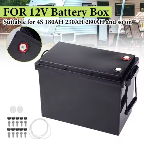 230AH 280AH 100AH Battery Storage Box 4S 12V Solar Cells Case RV Yacht Battery Storage Plastic Case Lithium Battery