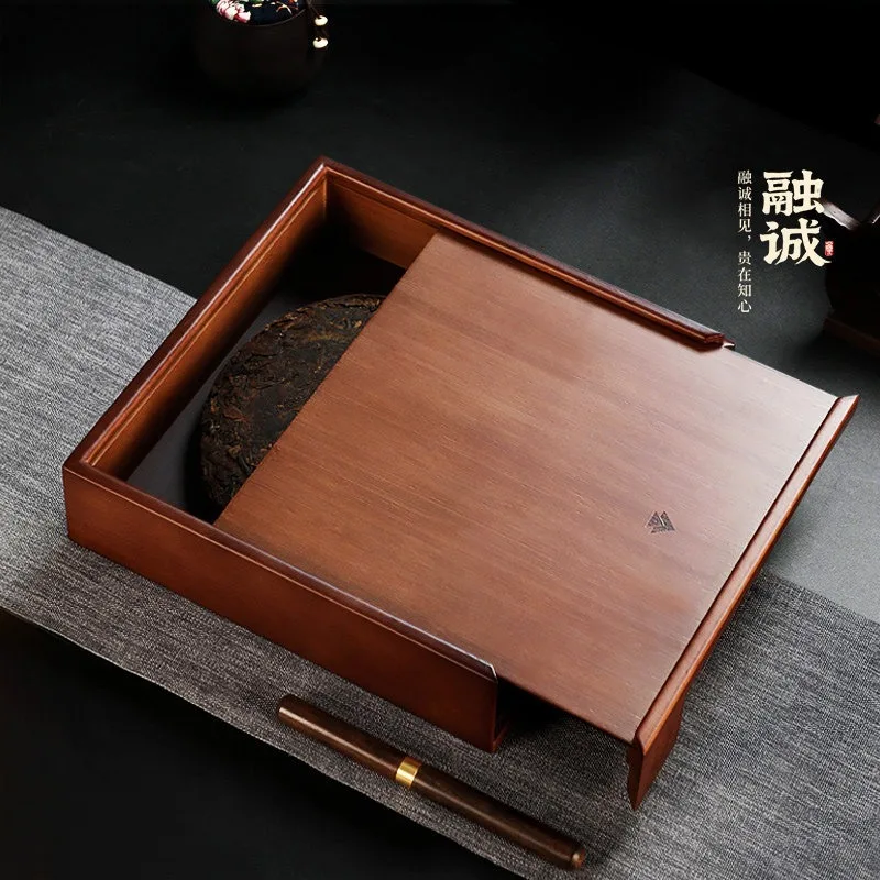 Gongfu Tea Tray Single Layer Bamboo  Serving Tray Simple Design Chinese Kung Fu Tea Accessory for Daily Home Use