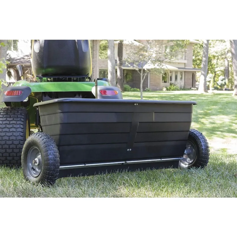 Designed to Pull Behind Law 45-0288 175 lb. Tow-Behind Lawn & Garden Drop Spreader for Seed,Fertilizer, Salt, Ice Melt;