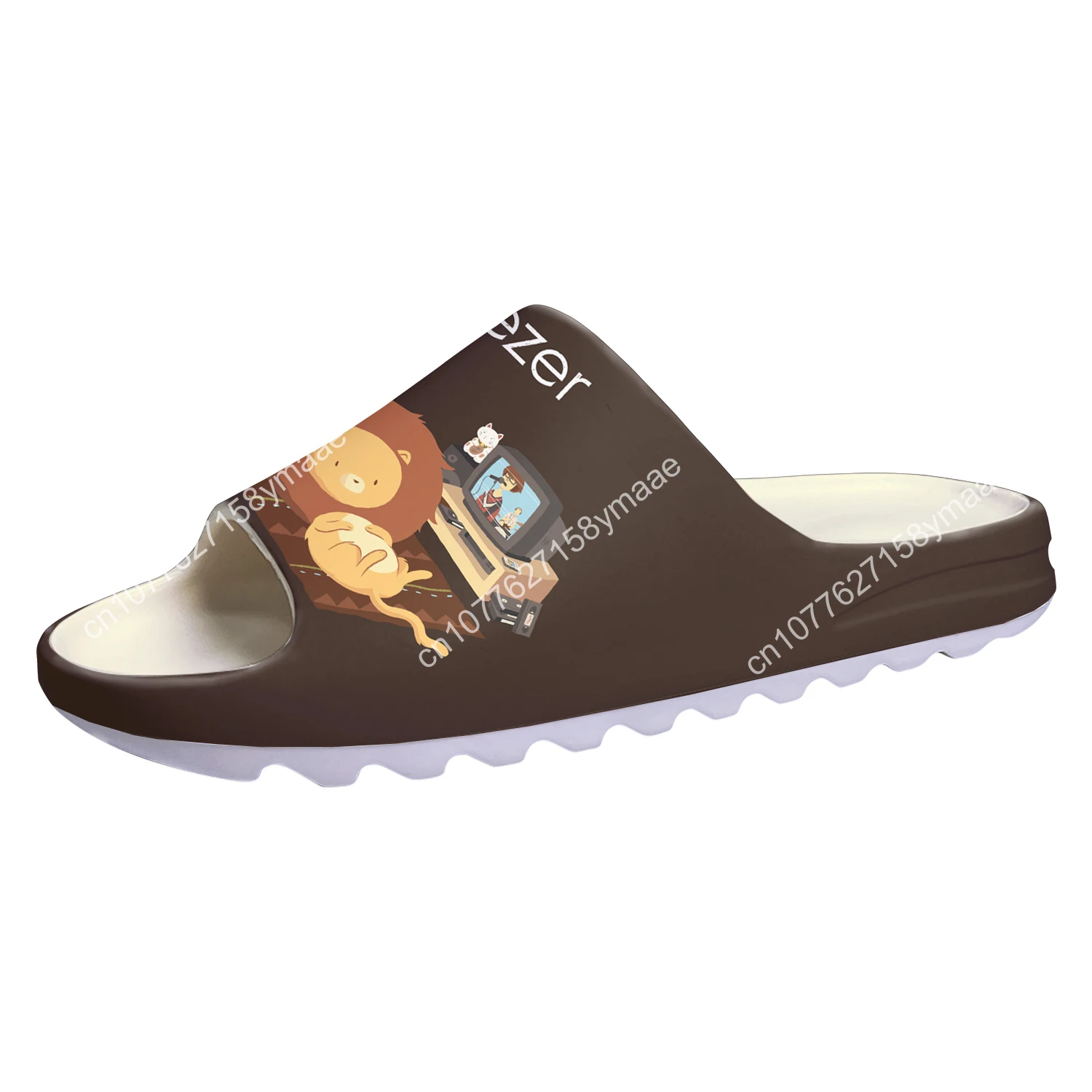 Weezer Alternative Rock Group Soft Sole Sllipers Home Clogs Step on Water Shoes Mens Womens Teenager Customize on Shit Sandals