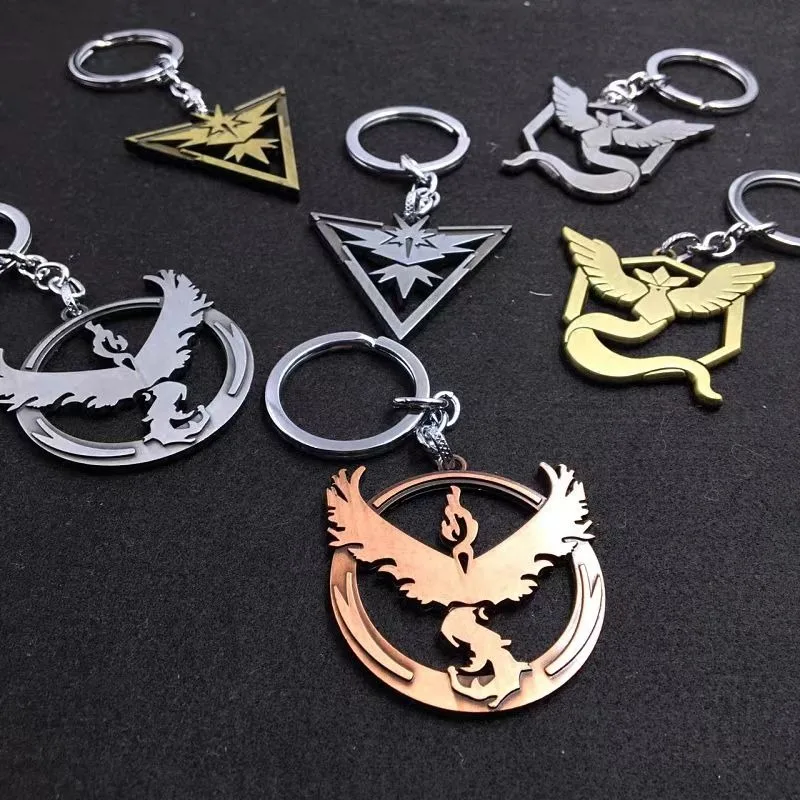 Pokemon Metal Individual Keychain Cartoon Anime Action Figure Cool Backpack Key Anime Decorate Kid Birthday Gift Christmas Gifts