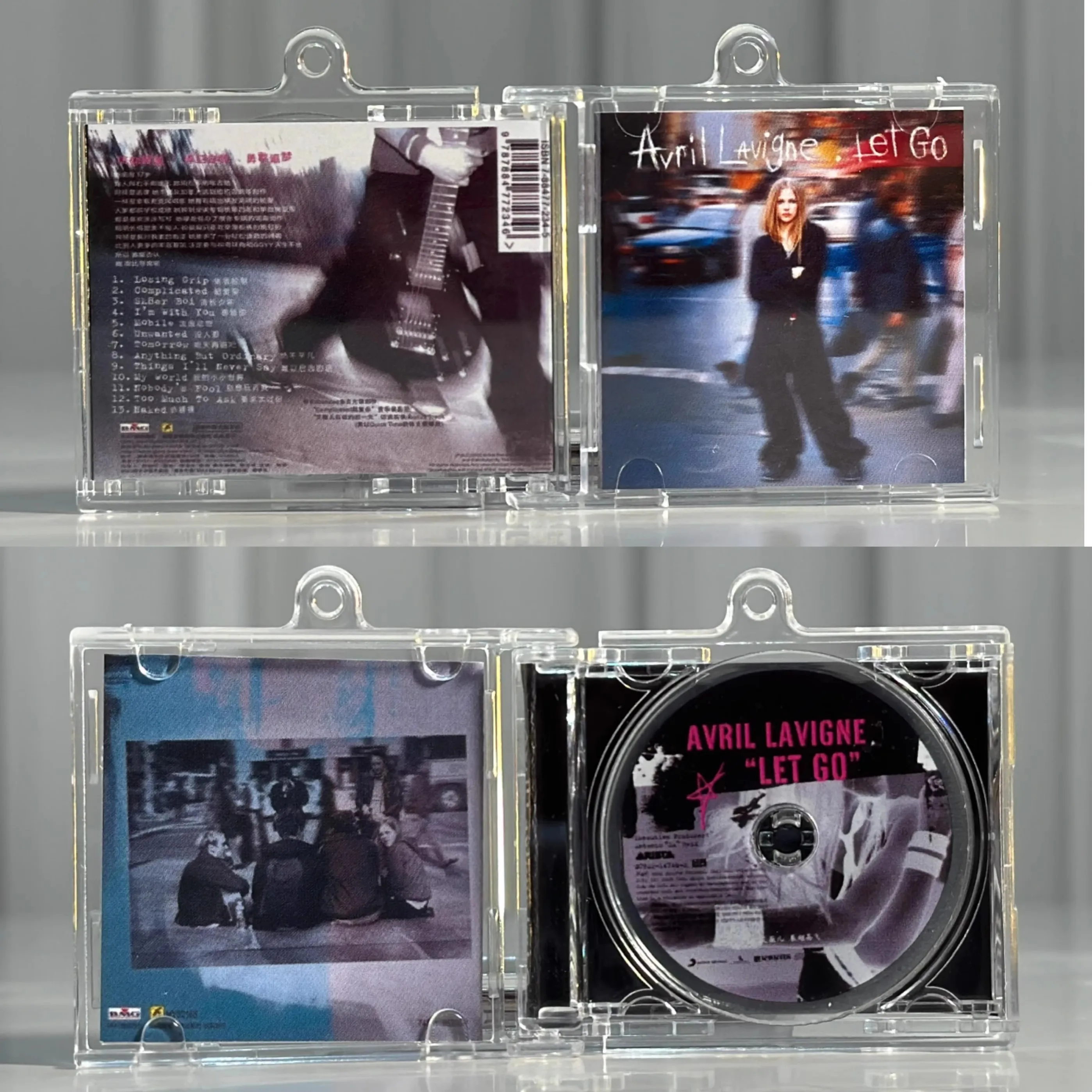 البوب أفريل لافين موسيقى صغيرة CD NFC المفاتيح Let Go ألبوم وداعا تهويدة اللعب أغنية قلادة تأثيري قلادة الاكريليك اكسسوارات #5