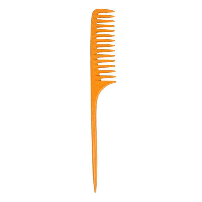 Mäusezchwanzkamm mit dünnem Griff, breitzinkiger Kamm, geeignet für alle Haartypen, für Salon- und Heimgebrauch als Haaraccessoire – Detail 10