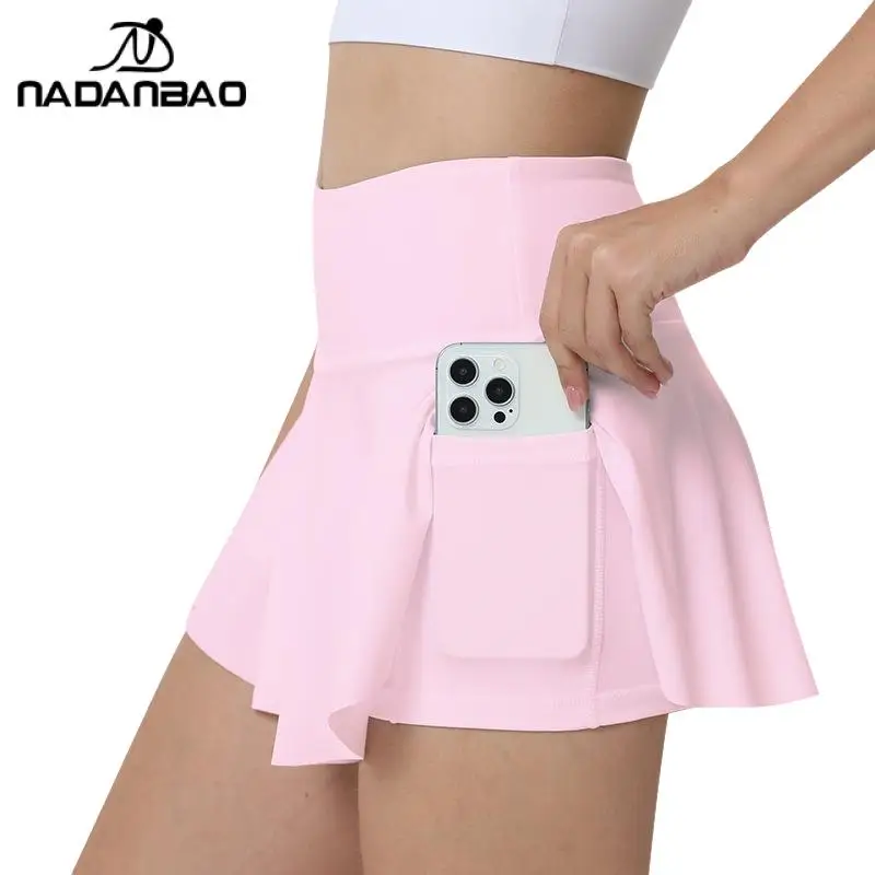 Nadanbao Women's High Waisted Tennis Mini Skirt Sunscreen Sports Skirt Sunscreen Running Pleated Skirt Women's Clothing 2025