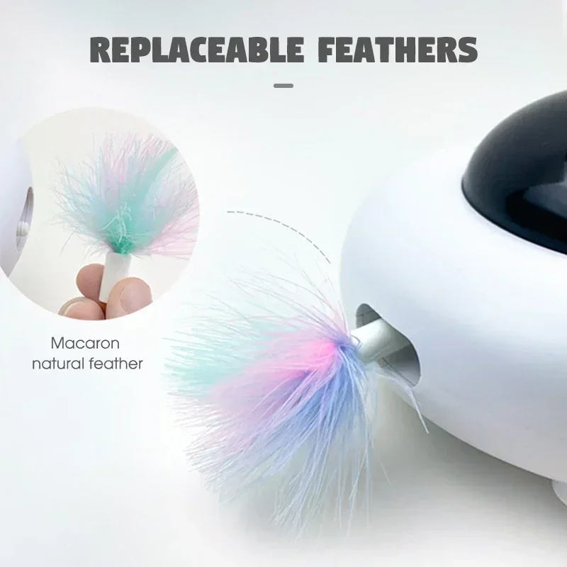 Электрическая игрушка для кошек, интерактивная автоматическая сменная перья, развлекательные игрушки для кошек, обучающие игрушки, НЛО, проигрыватель для домашних животных, ловля T