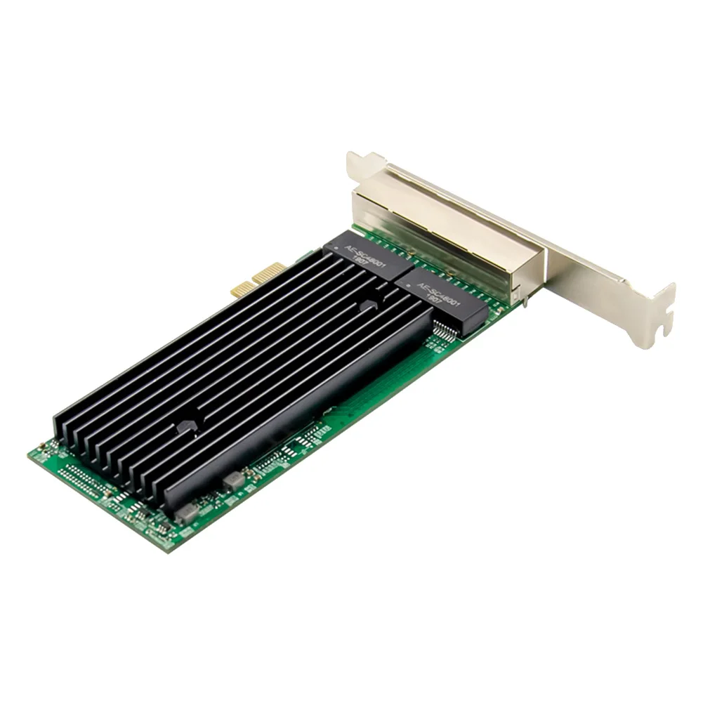 PCI-E 4 Port RJ45 Server 1X PCIe X1 Intel 82576 Chip 10/100/1000Mbps Lan Quad Port Server Gigabit Network Card