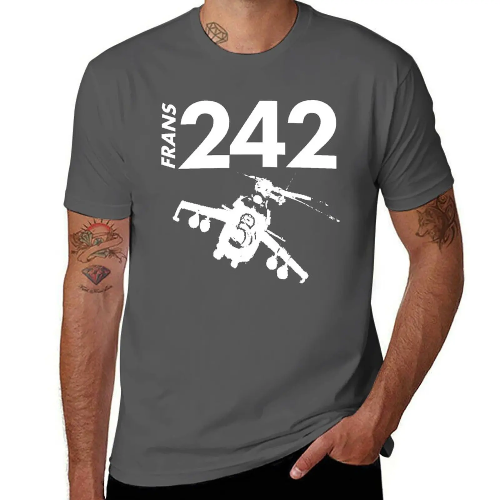 

242 T 4 U FRANS242 T, футболка 242, футболка для всех имени ФРАНС, хлопковая футболка, футболка из 100% хлопка