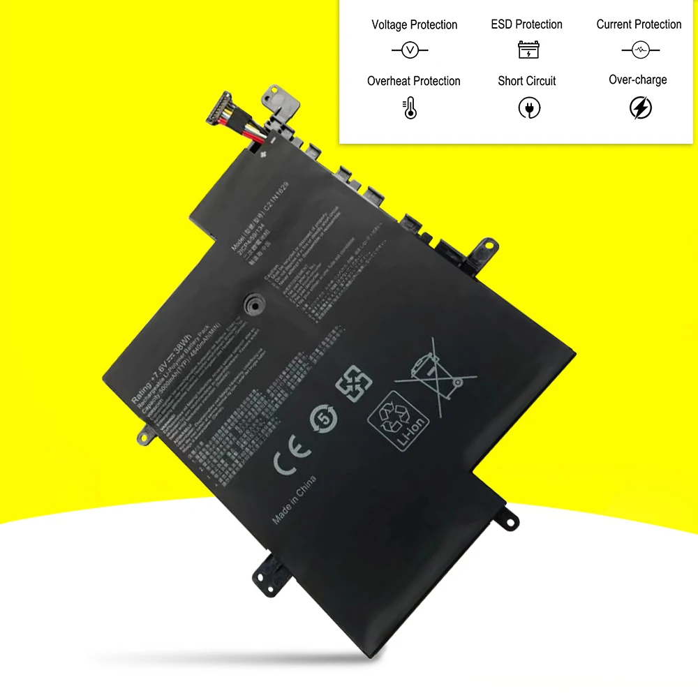 

Новый аккумулятор для ноутбука C21N1629 ASUS VivoBook E12 C223NA E203MAH E203MA E203N E203NA L203NA R207NA R203MA 7,6 В 38WH