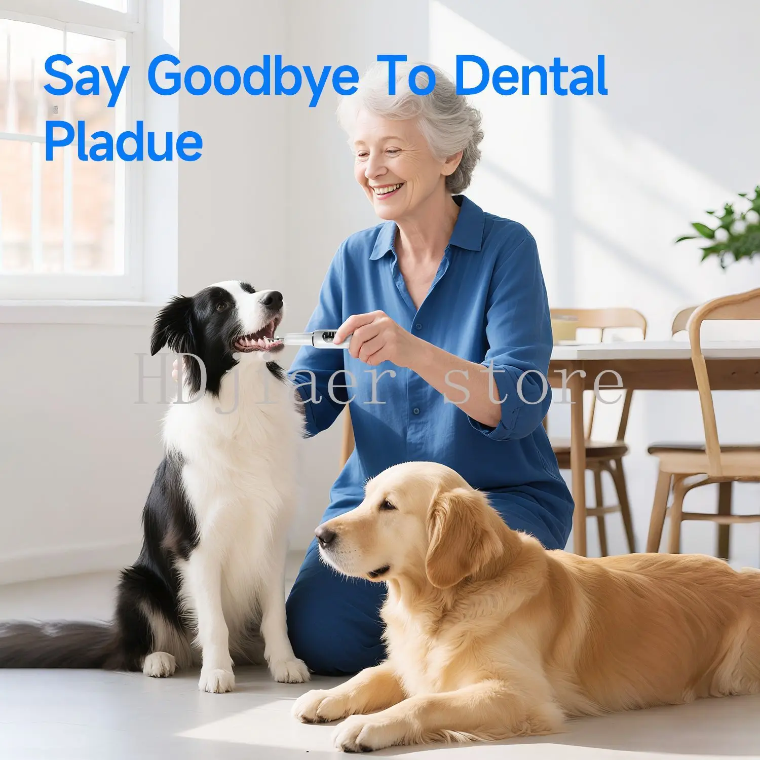 Pet Ultrasonic Teeth Cleaner- Yueer Wanwan Dog Water Flosser, Removes Tartar & Calculus