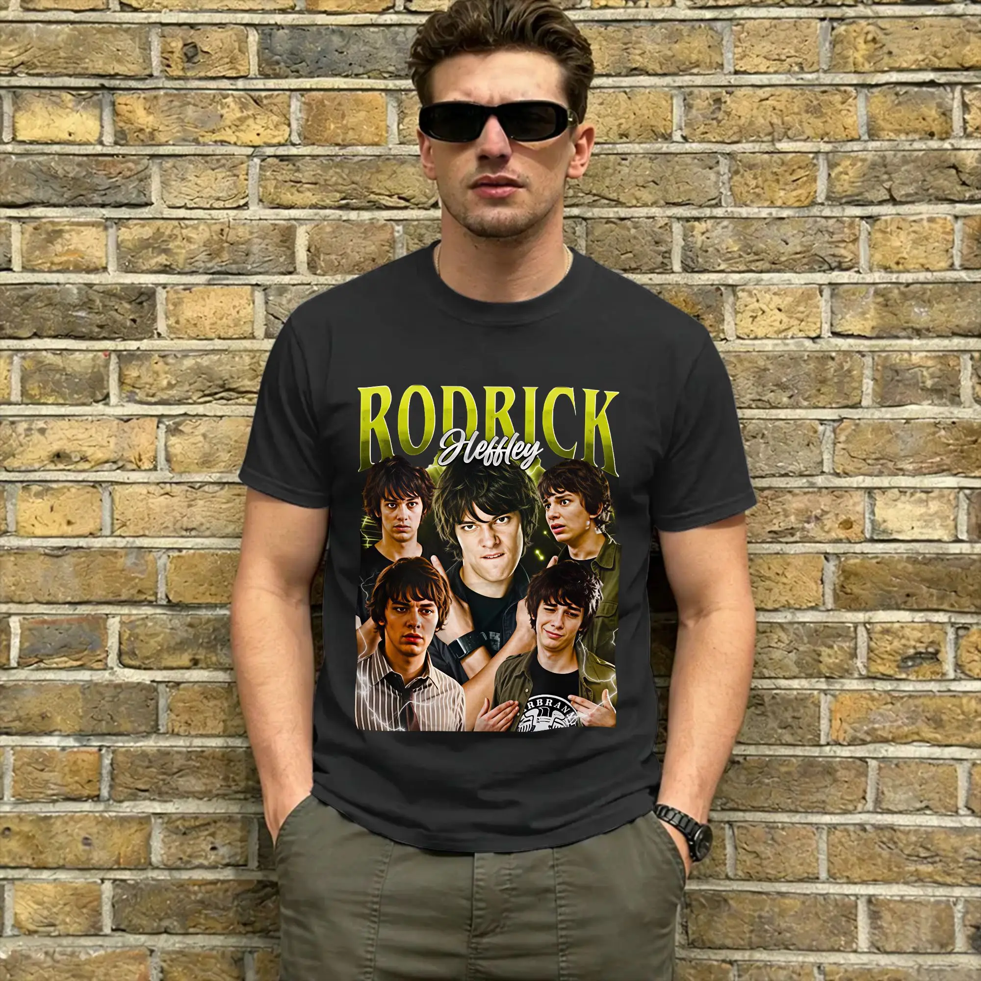 Men's T-Shirt Rodrick Heffley Awesome 100% Cotton Tee Shirt Short Sleeve Diary of A Wimpy Kid T Shirt Crewneck Clothing