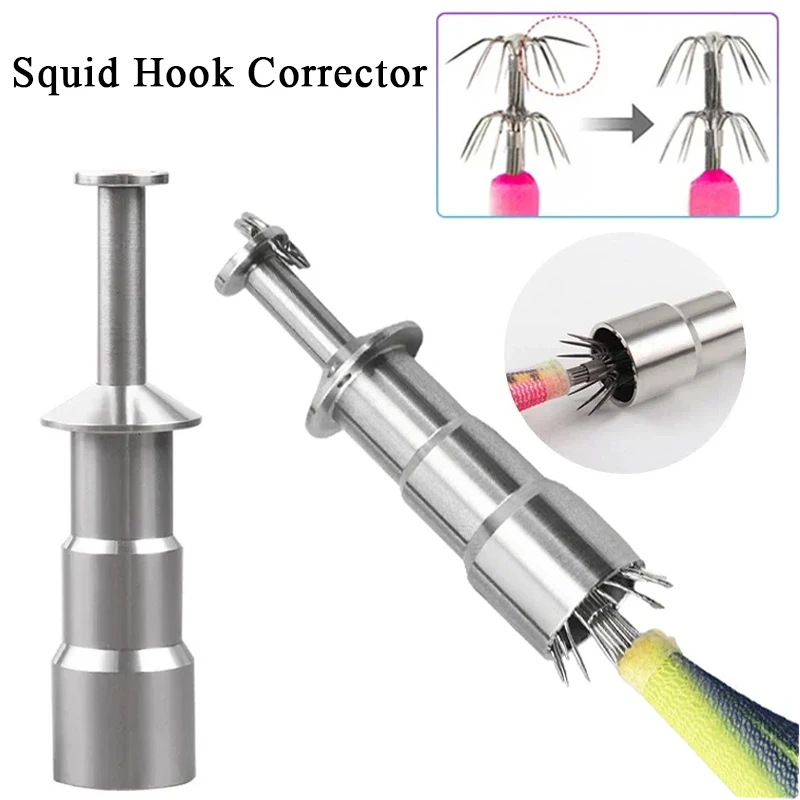 Stainless Steel Squid Hook Corrector New Octopus Hook Repair Tool For Restore Deformed Fishhook Fishing Pesca Tackle Accessory