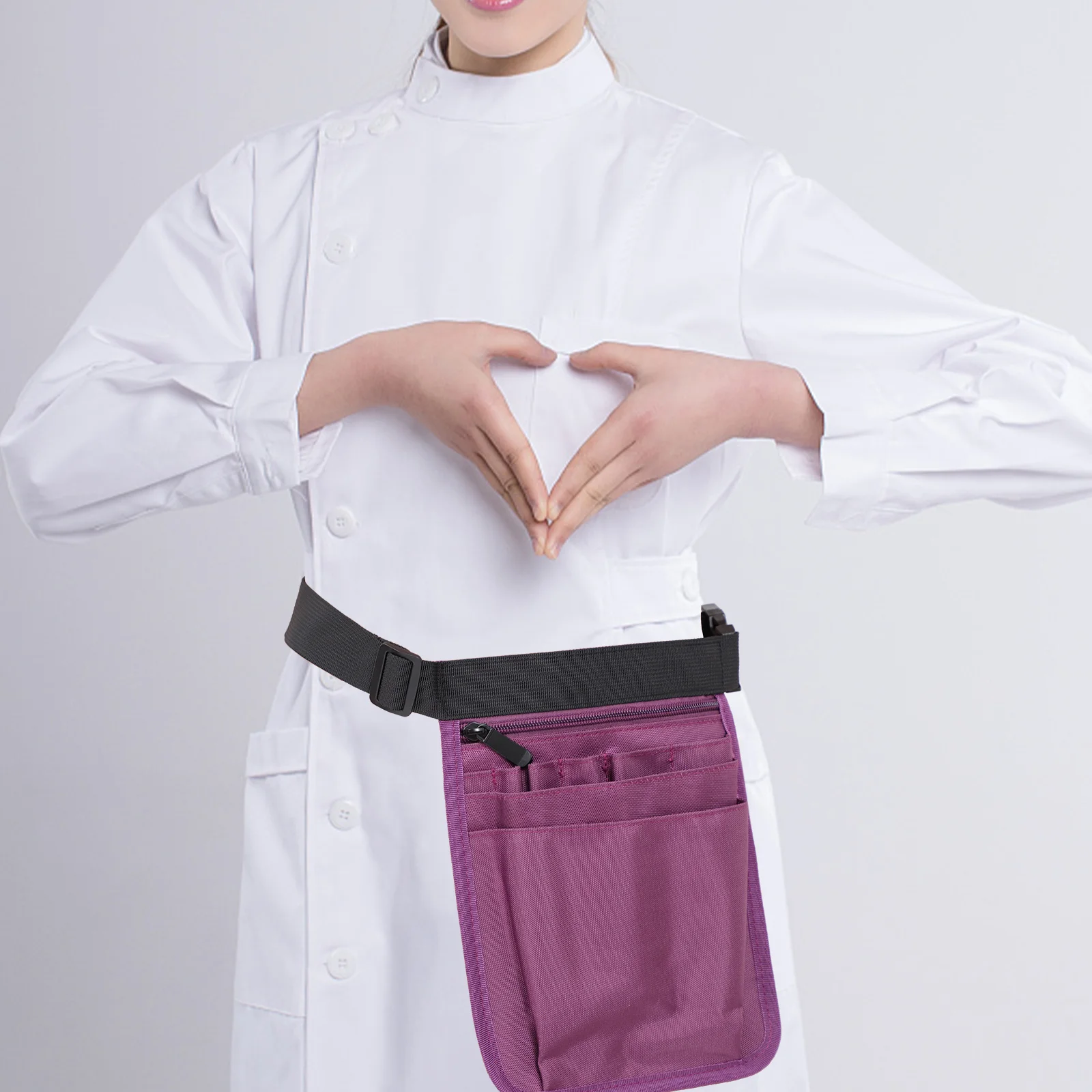 

Multi-Functional Nurse Waist Bag Oxford Cloth Medical Tool Storage Pouch Adjustable Waistband Large Capacity Waterproof Tool