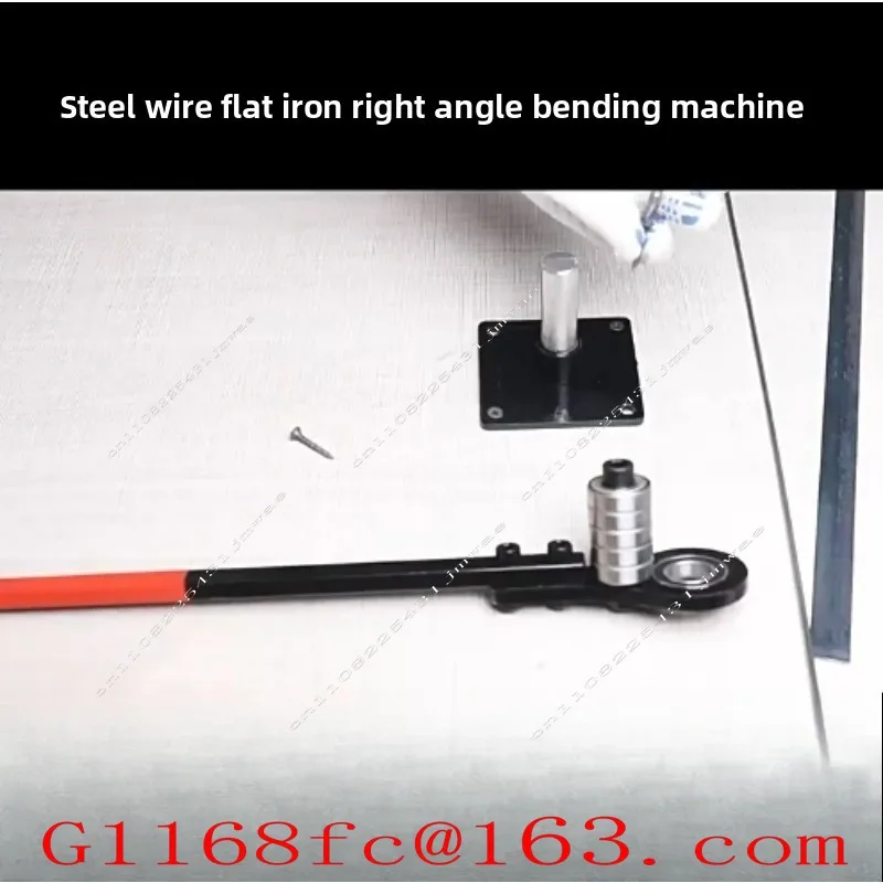 Manual 90-Degree Right Angle Bending Machine, Special Bending Tool for Flat Iron/Copper Busbar/Steel Wire, Copper