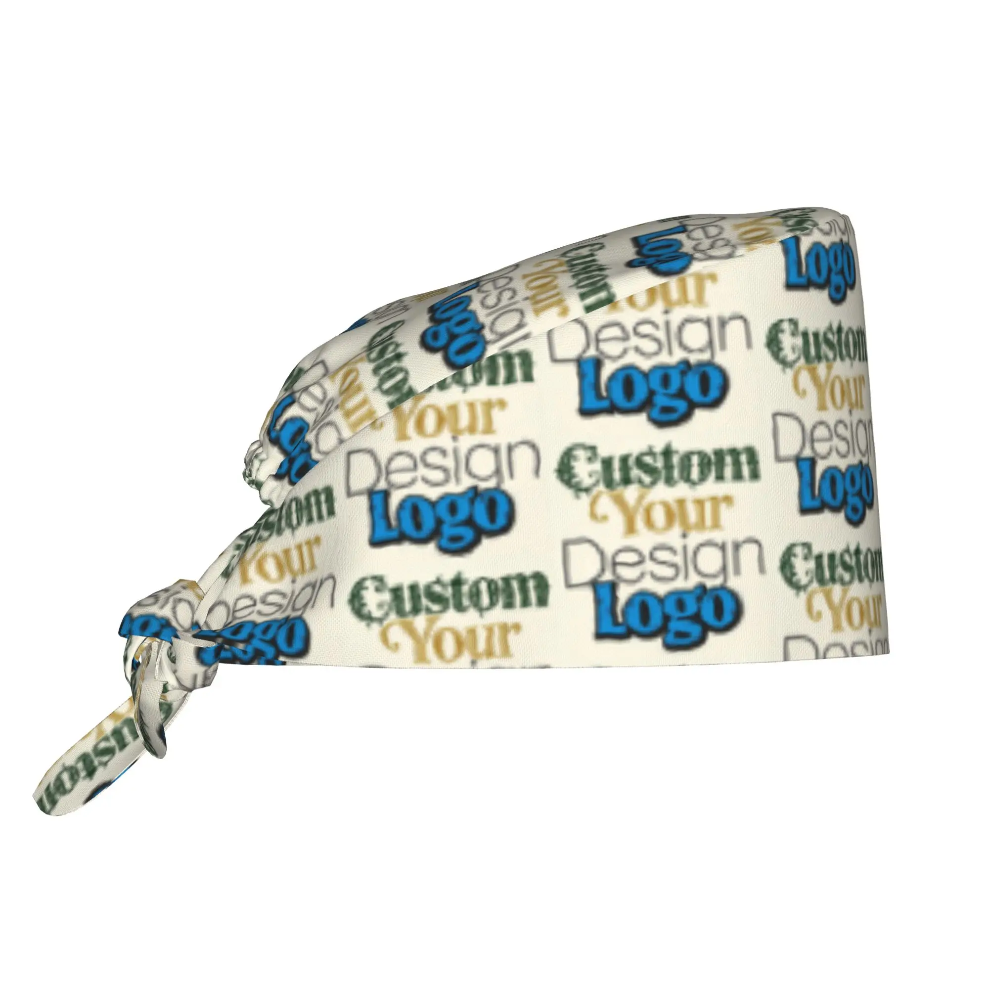 Custom Your Design Logo Cleaning Working Cap Comfortable Photo Name Printed Scrub Cap Surgicals Hat Nurse Scrubs Hat Nurse