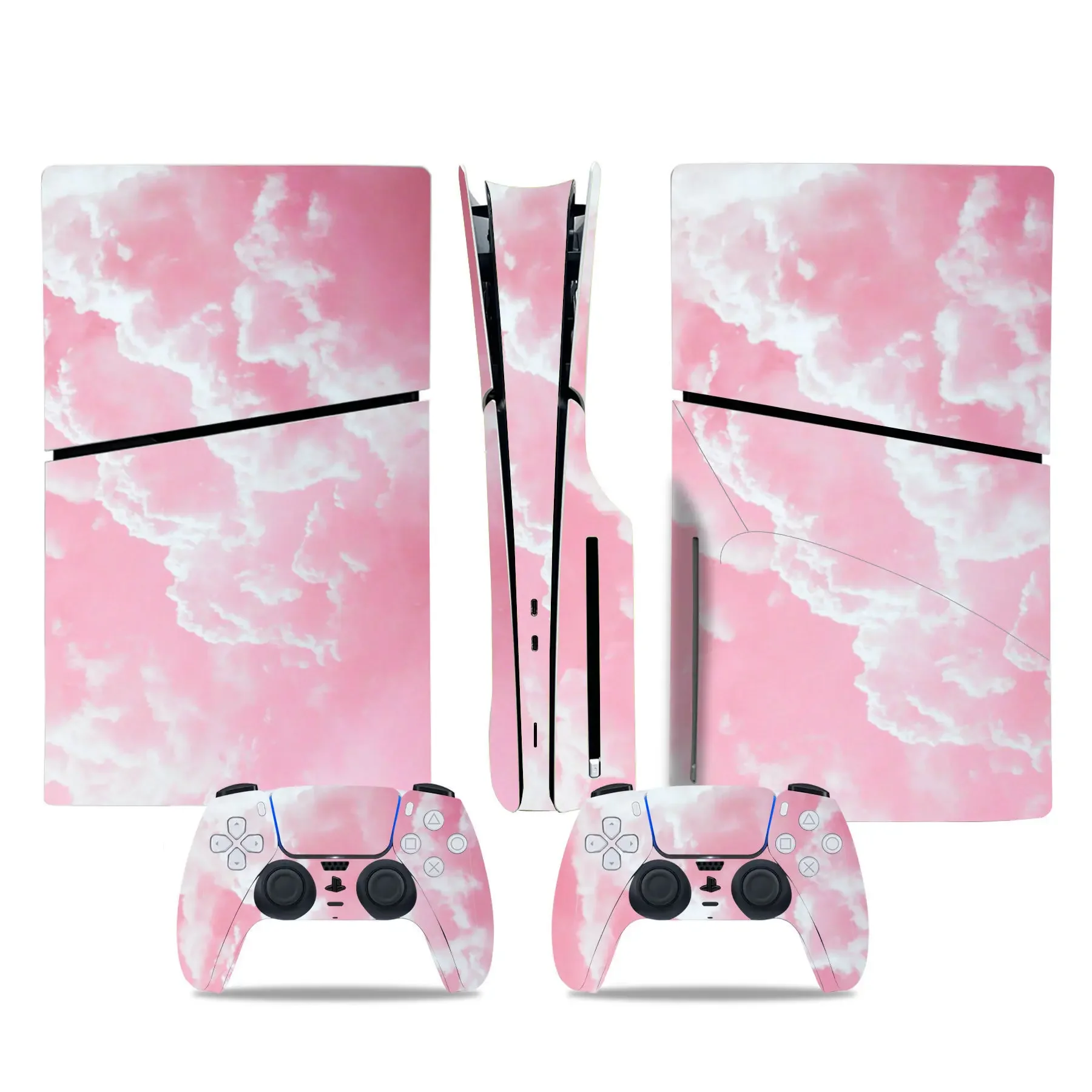 Oil Painting Skin Sticker for PS5 Slim Artistic Matte PVC Decal Durable Anti-Scratch for Digital & Disc Editions