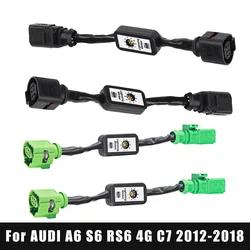 2PCS Dynamic Turn Signal Indicator LED Taillight Car Dynamic Add-on Module Cable Wire Harness For Audi A6 S6 RS6 4G C7 Sedan