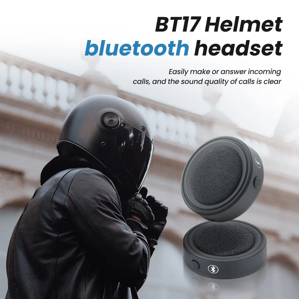 

BT17 Motorcycle Wireless Helmet Headset Hands-free Telephone Call Kit Stereo Anti-interference Headphone Helmet Intercom