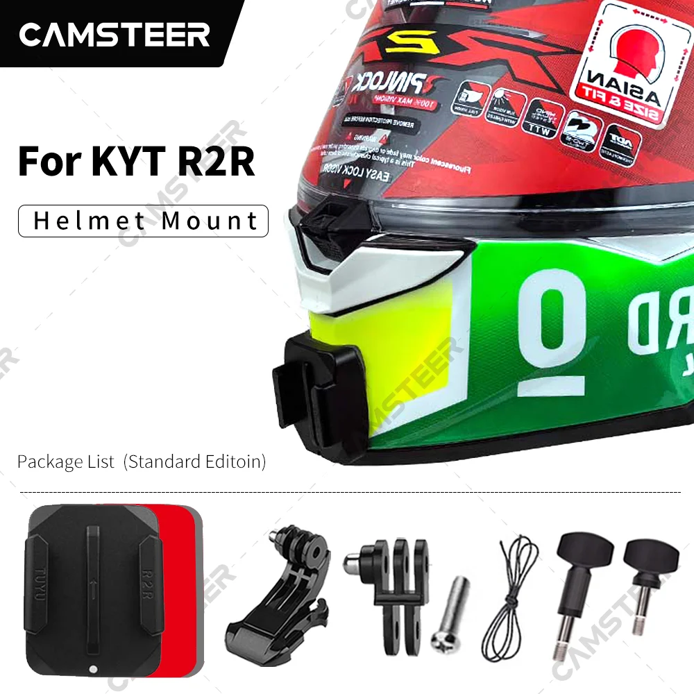 

Крепление для шлема KYT R2R под заказ для GoPro12 11 10 9 DJI Action3/4 Insta360 Ace pro X4 X3 аксессуары для экшн-камеры