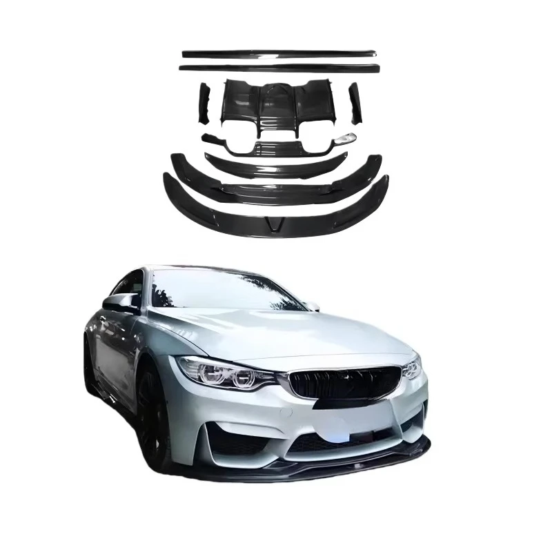 Suitable for M3 M4 F80 F82 Upgrade and Facelift, Carbon Fiber Material Surround Modification, Complete Body Kit 3