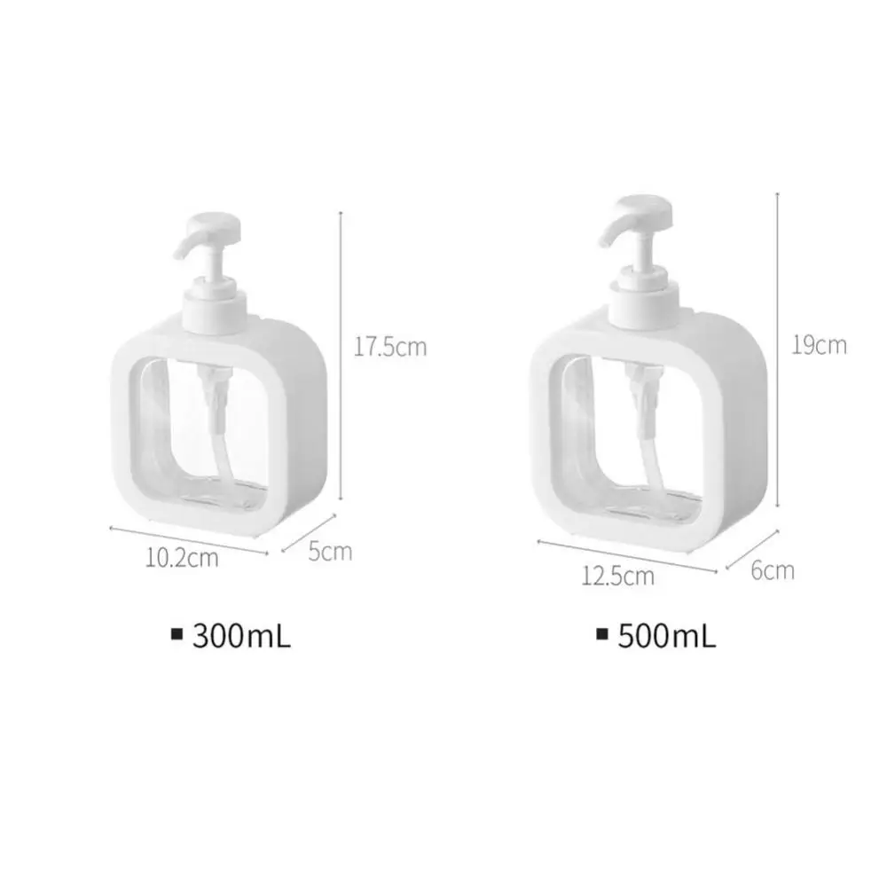 300/500ml dispensador de sabão e shampoo recarregável loção gel titular garrafa bomba banho portátil para viajar banheiro accessorie