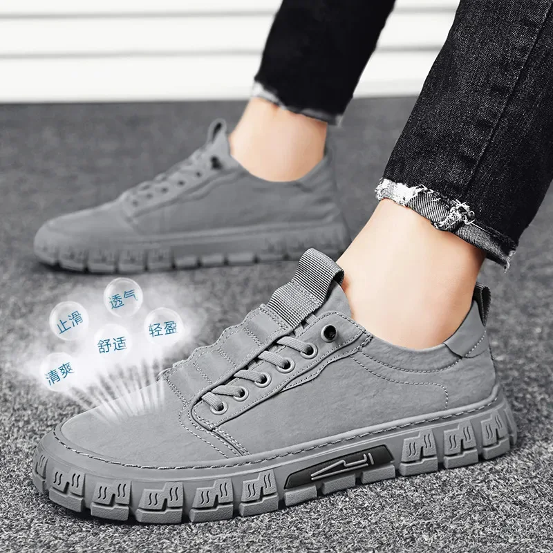 Men Sneakers Breathable Casual Shoes Men's Lace Up Slip on Walking Flats That's Shoes Male Vulcanized Shoes Fashion Men's Shoes