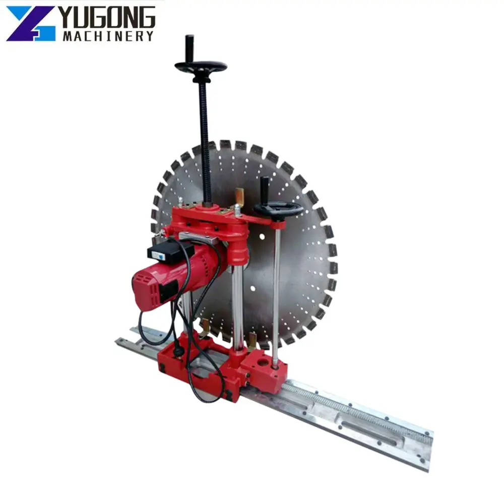 YG 800mm 1000mm 1200mm Fully Automatic Concrete Wall Sawing Cutter Double Motor Electric Wall Saw Cutting Machine