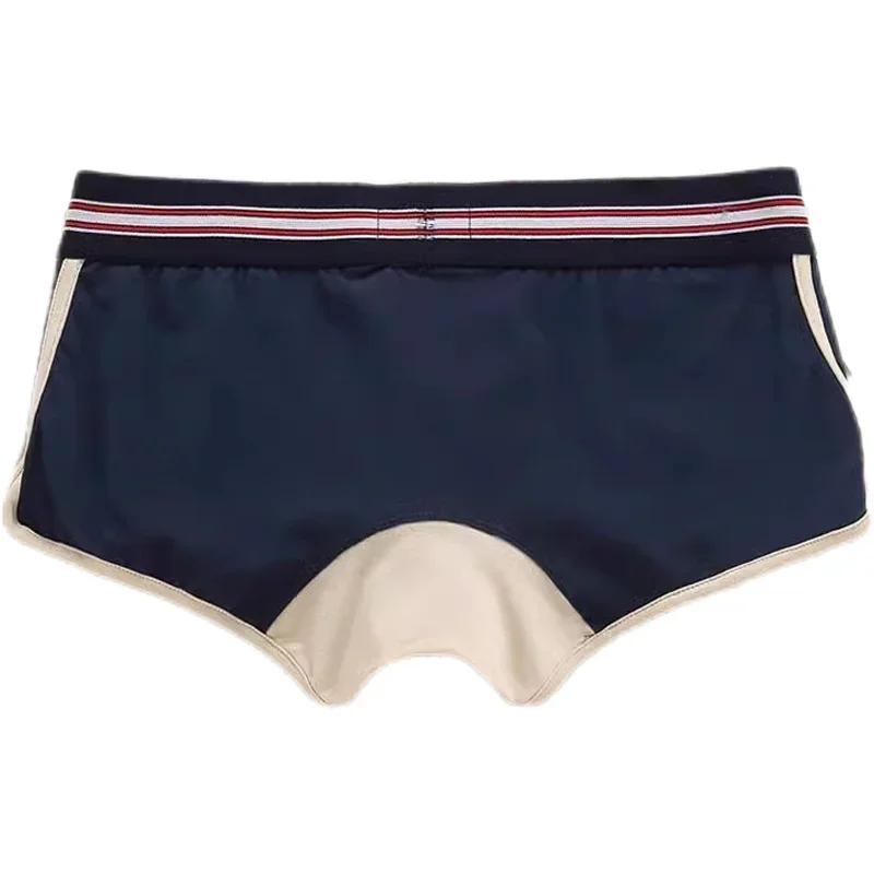 Cotton Bulge Boxy Underwear for Men Sexy Low-rise U Convex Pouch Boxer Briefs Youth Breathable Comfort Sweat Absorp Sports Trunk