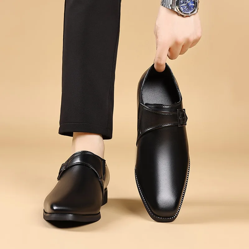 Oxford Leather Shoes Men Classic Italian Dress Loafers Mens Dress Shoes Coiffeur Slip Dress Shoes Designer Shoes for Men Formal