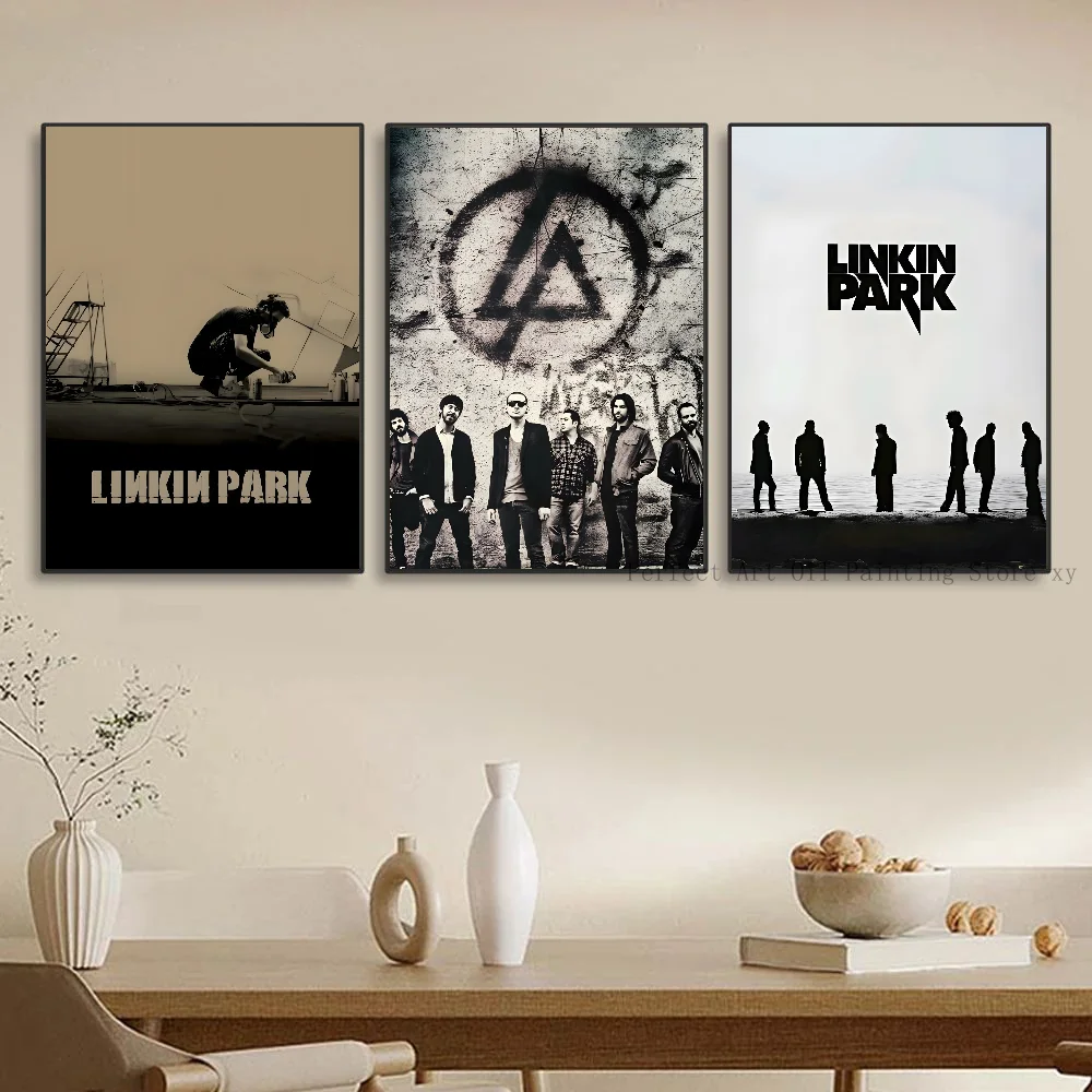 1 قطعة L-Linkin Park ملصق فني ذاتي اللصق مقاوم للماء ورق ملصق مقهى بار غرفة جدار ديكور #3