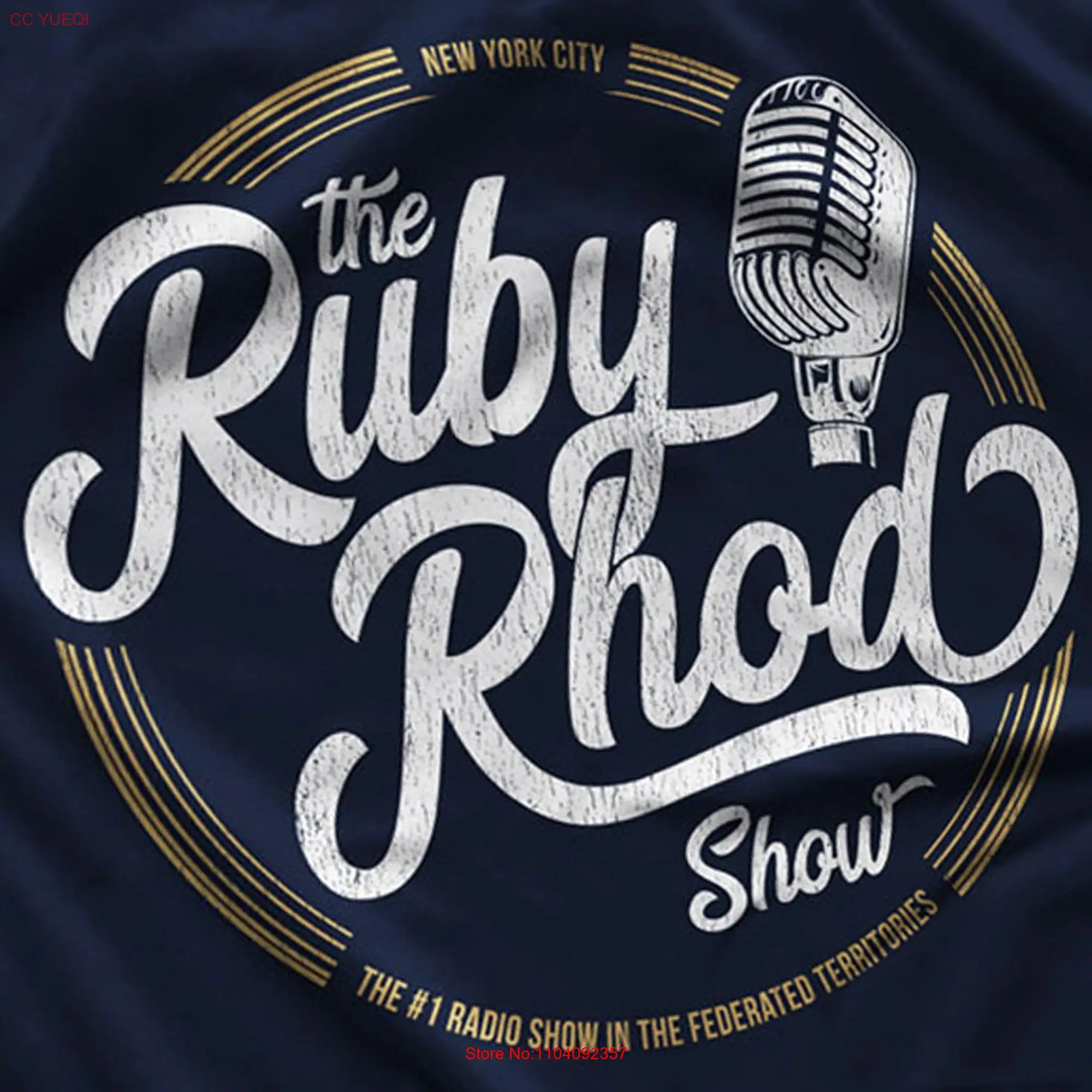 The Ruby Rhod Show T Shirt long or short sleeves