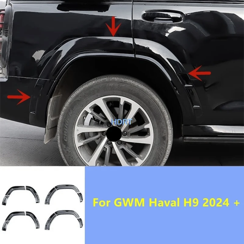 

Для GWM Haval H9 2024 + Стайлинг автомобиля переднее и заднее колесо, брови, шина, арка, защитная крышка, декоративные аксессуары, внешняя наклейка