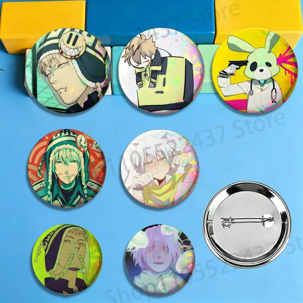 Anime DRAMAtical Murder Noiz Brooches for Bag Decor Jewelry Accessories Gift 25/32/44/58/75mm Round Cartoon Badges