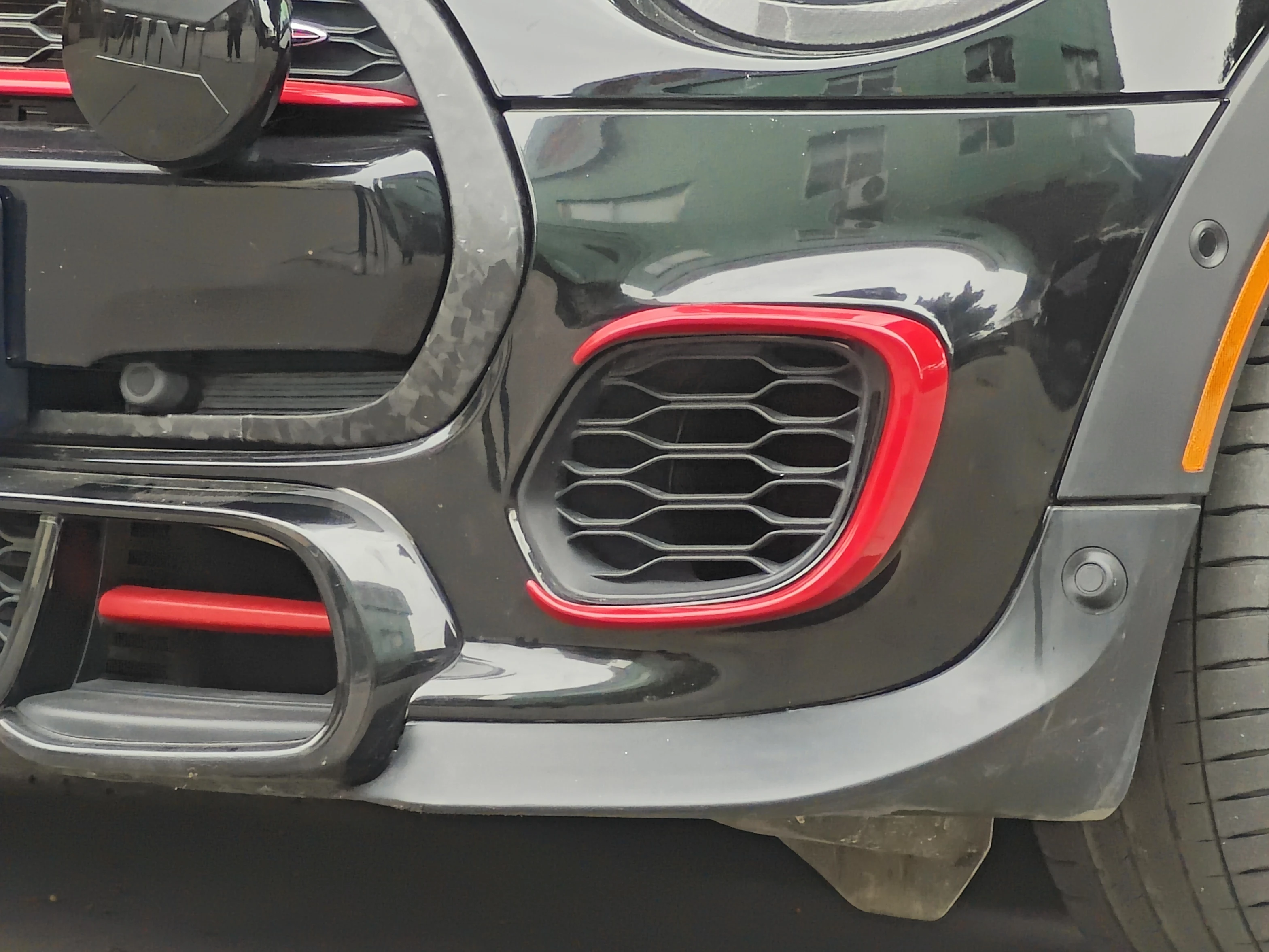ABS Plastic Canards Stok Op Stijl Type Cover Voorbumper Uitbreiding Decoratie Onderdelen 2014-2021 Voor Mini Cooper JCW F55 F56 F57