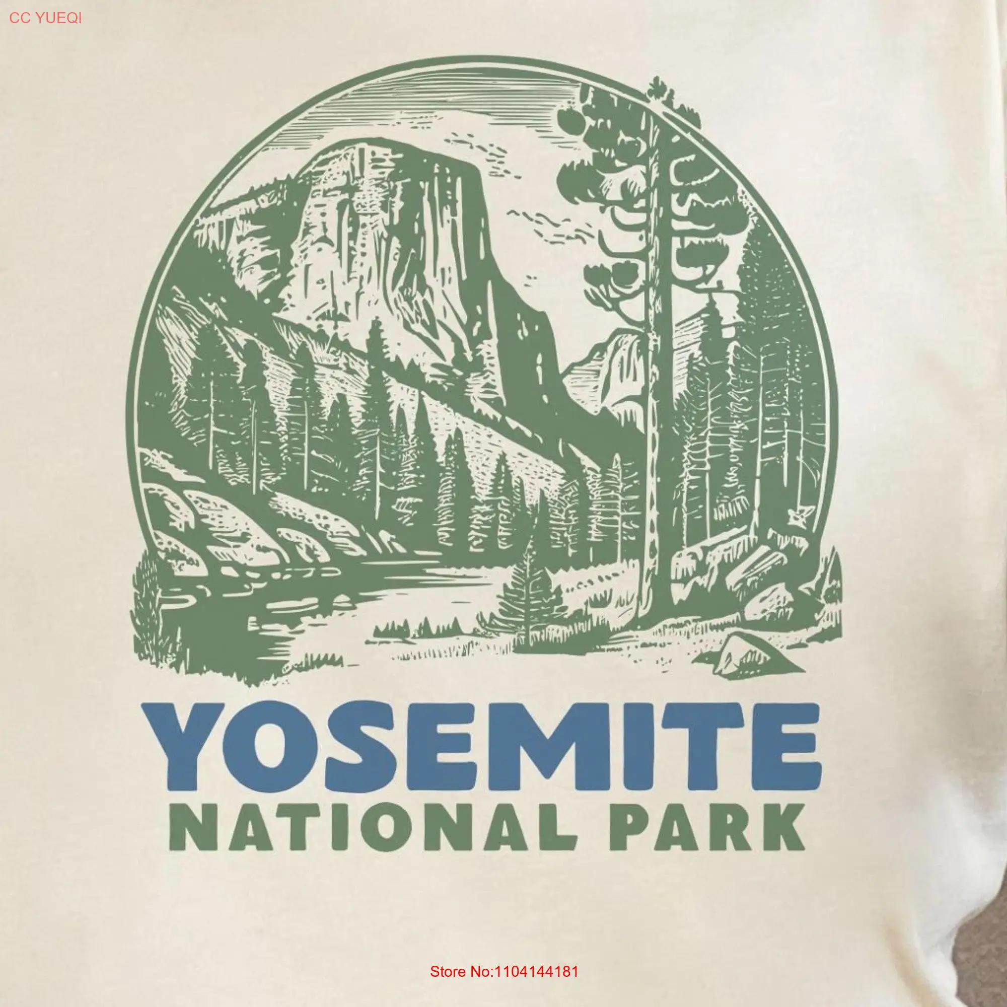 Yosemite T Shirt National Park Mountain Hiking s long or short sleeves